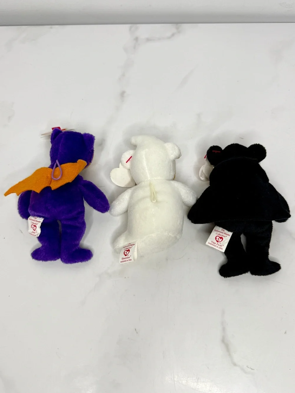 TY Halloween beanies boneses eeks van pyre sheetsies 2008